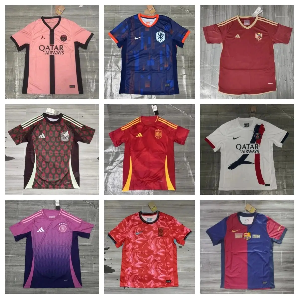 Nike/Kappa Football T-shirt(40 STYLE TOP)