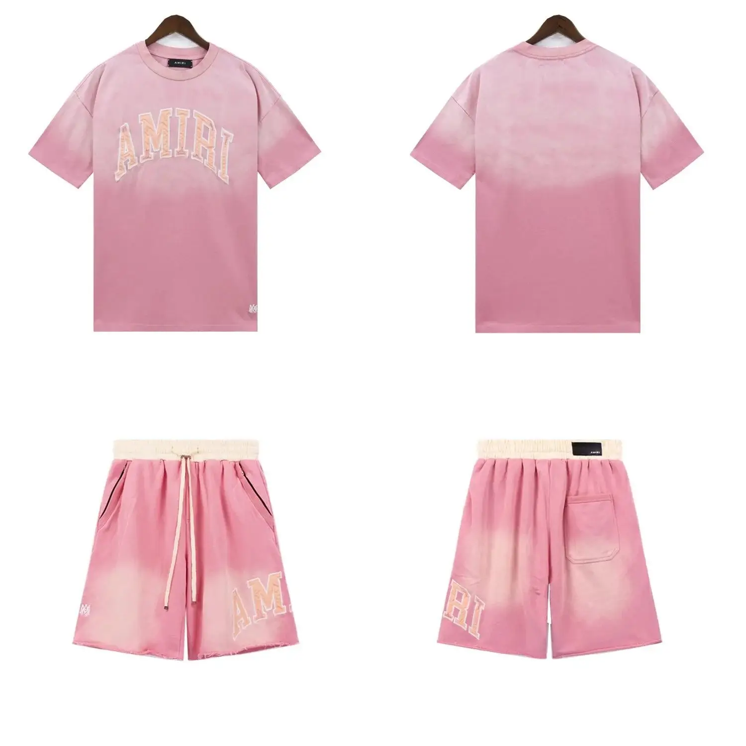 AMIRI Arch Logo Hoodie/T-Shirt/Shorts Set [12 styles] — foto 2 de 5